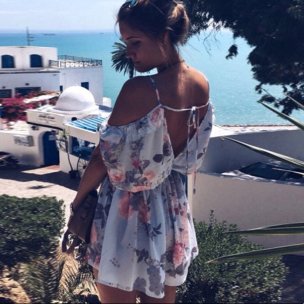 LAST TWO! Floral Ruffle Romper - Picture 2 of 8